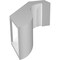 Ekena Millwork 5-in. W x 10-in. D x 14-in. H Del Monte Architectural Grade PVC Knee Brace BRCP05X10X14DEL - alternate 3